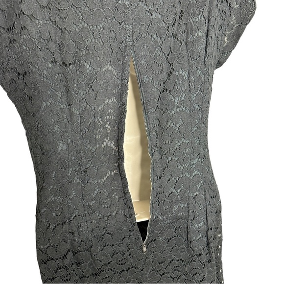 Elegant Black Sequined Lace Evening Dress Women’s Size Small - Picture 13 of 13